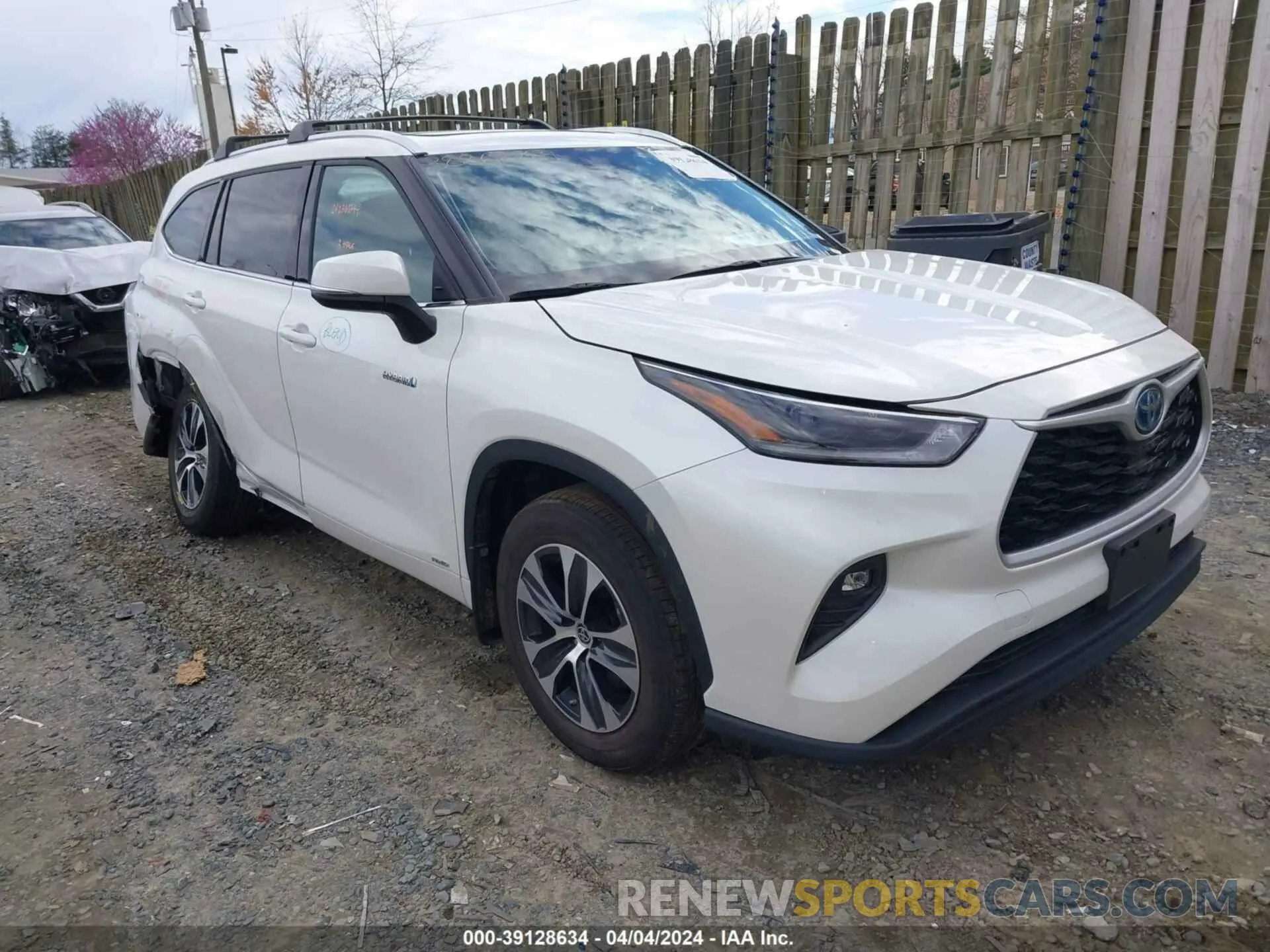 1 fotografías del automóvil dañado 5TDGBRCHXMS059073 TOYOTA HIGHLANDER 2021