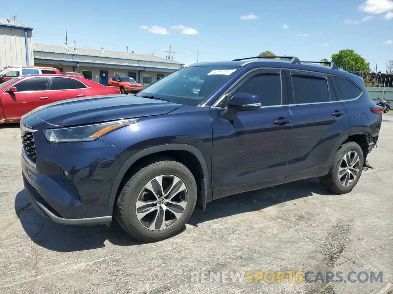 1 fotografías del automóvil dañado 5TDGZRAH0MS062868 TOYOTA HIGHLANDER 2021