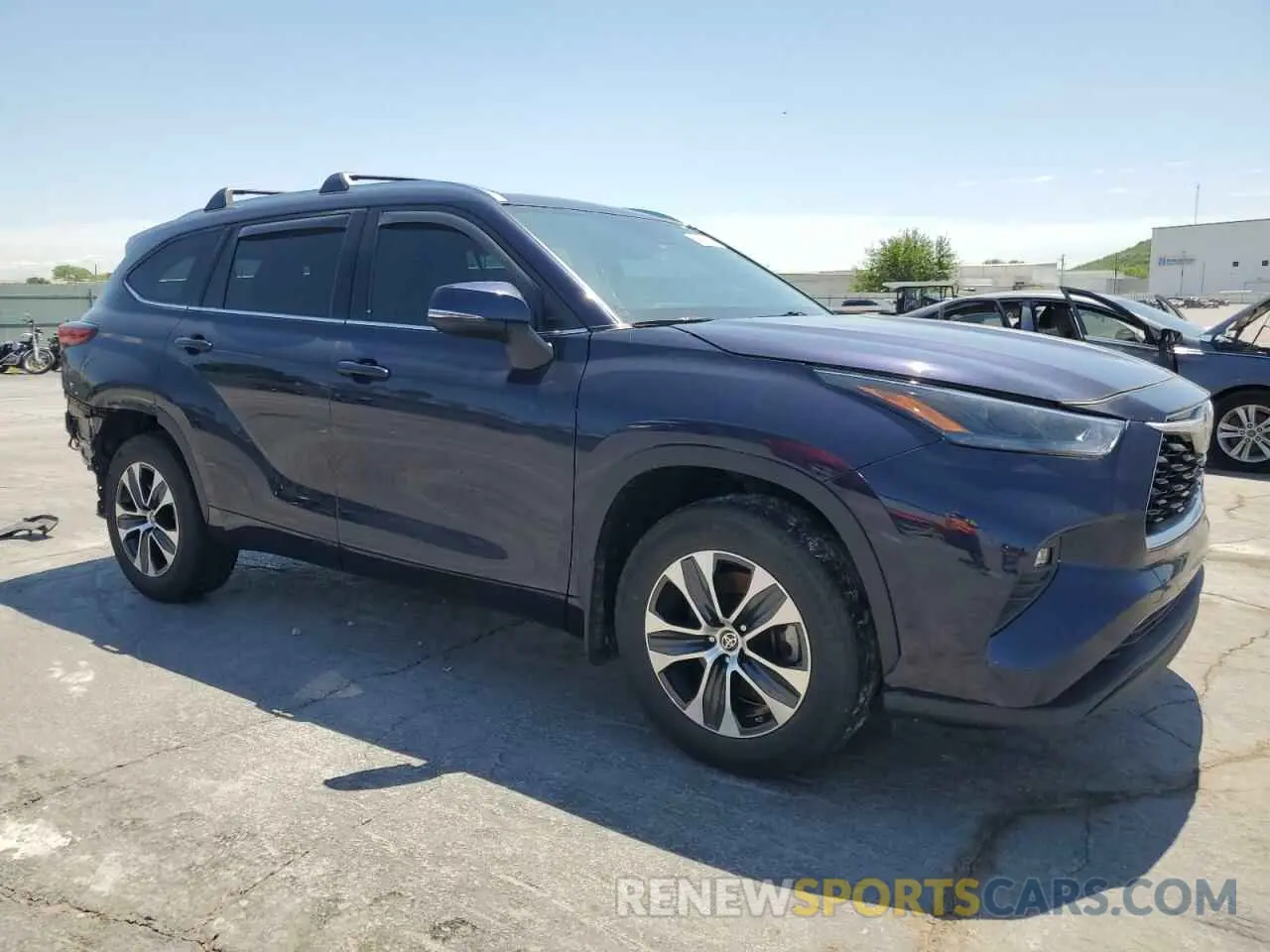 4 fotografías del automóvil dañado 5TDGZRAH0MS062868 TOYOTA HIGHLANDER 2021