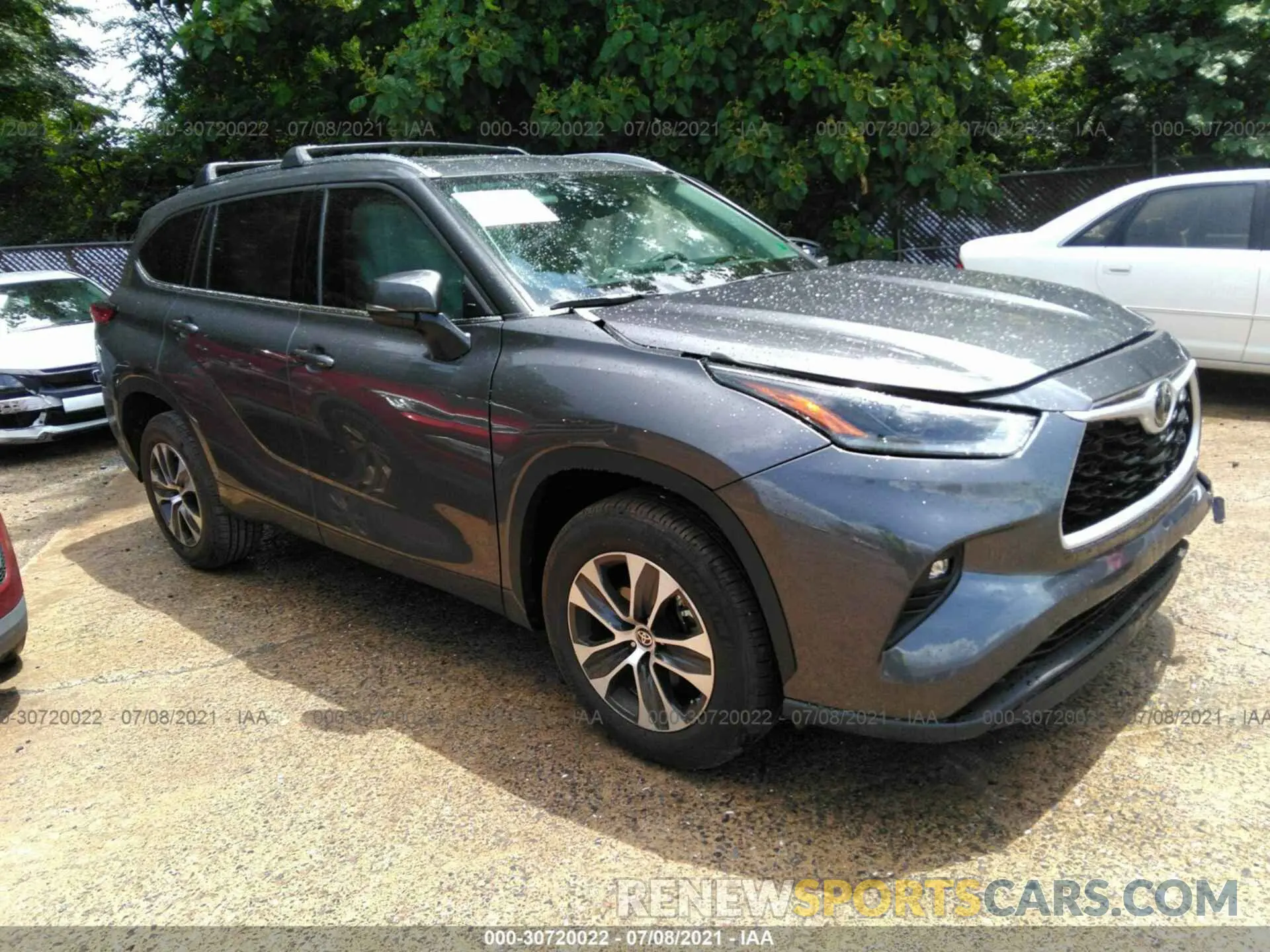 1 fotografías del automóvil dañado 5TDGZRAH0MS528363 TOYOTA HIGHLANDER 2021