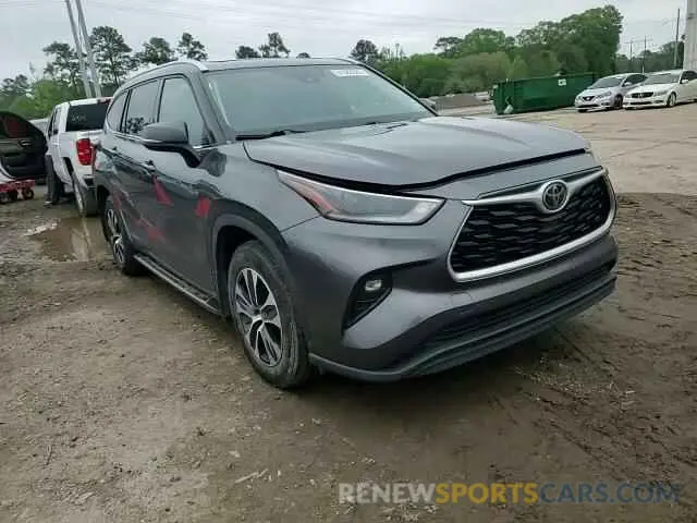 11 fotografías del automóvil dañado 5TDGZRAH1MS064872 TOYOTA HIGHLANDER 2021