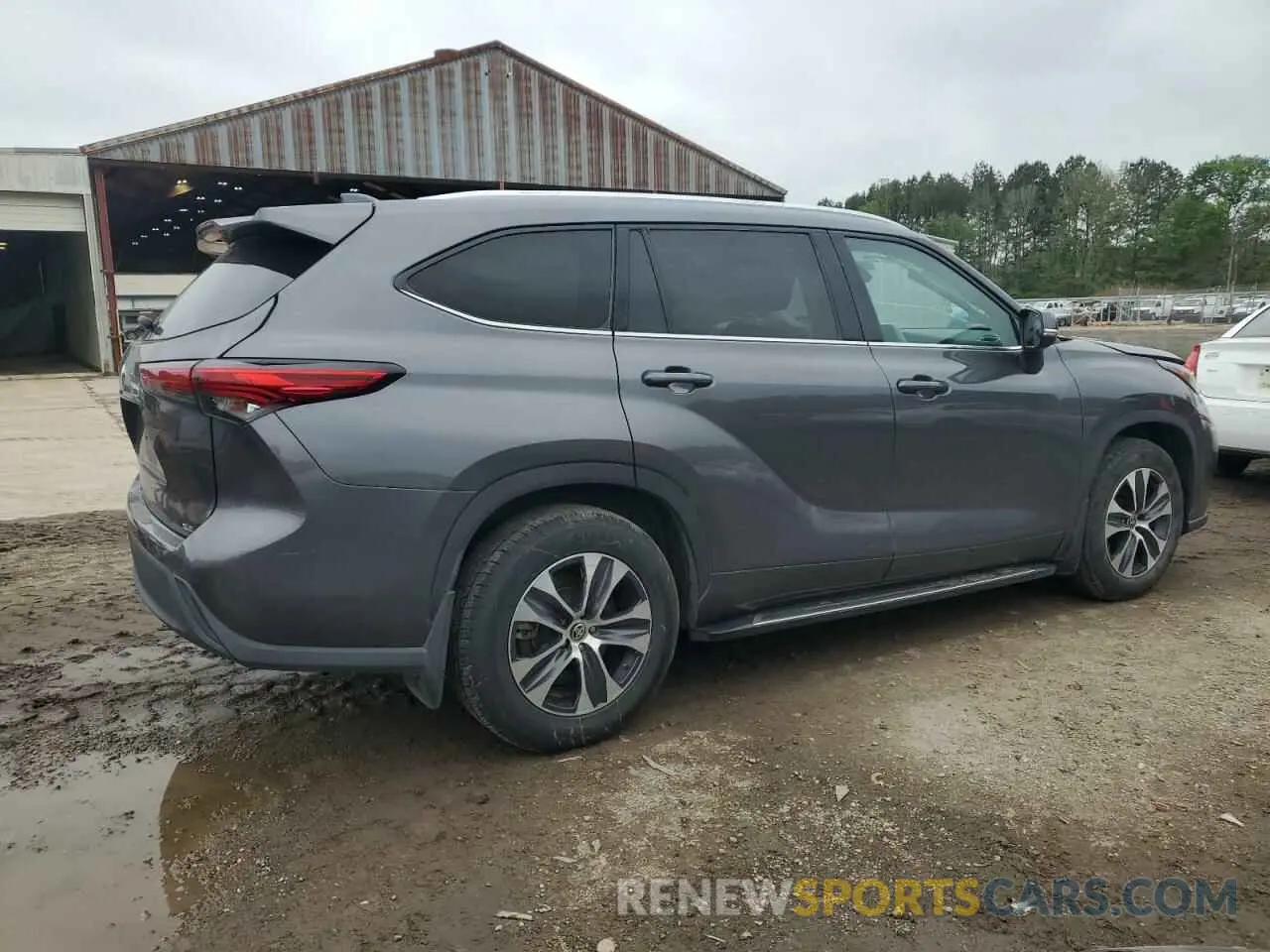 3 fotografías del automóvil dañado 5TDGZRAH1MS064872 TOYOTA HIGHLANDER 2021