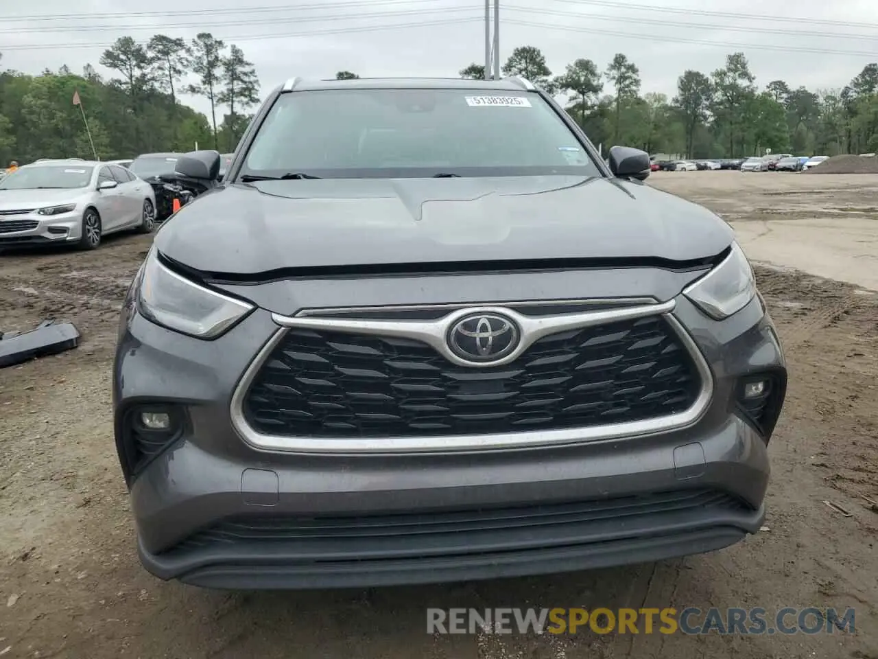 5 fotografías del automóvil dañado 5TDGZRAH1MS064872 TOYOTA HIGHLANDER 2021