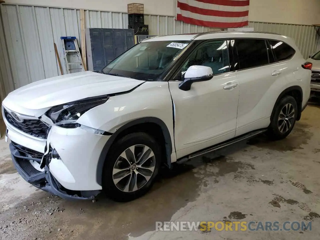 1 fotografías del automóvil dañado 5TDGZRAH1MS526038 TOYOTA HIGHLANDER 2021