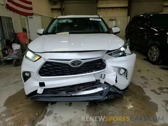 11 fotografías del automóvil dañado 5TDGZRAH1MS526038 TOYOTA HIGHLANDER 2021