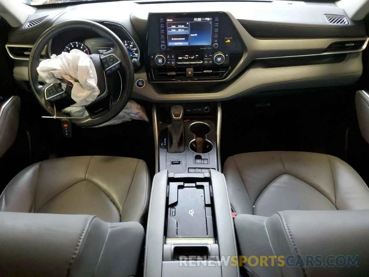 8 fotografías del automóvil dañado 5TDGZRAH1MS526038 TOYOTA HIGHLANDER 2021