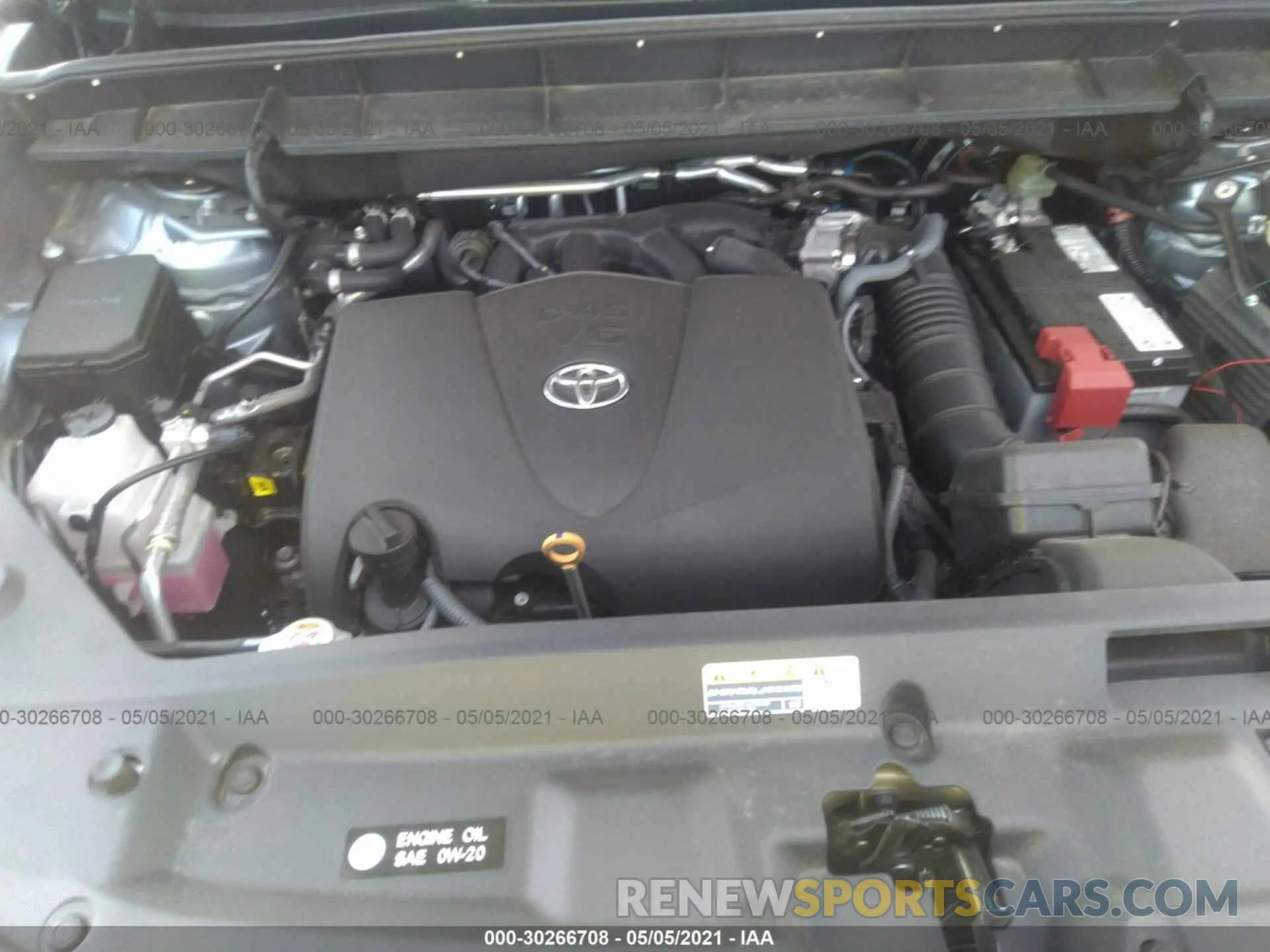 10 fotografías del automóvil dañado 5TDGZRAH2MS040421 TOYOTA HIGHLANDER 2021