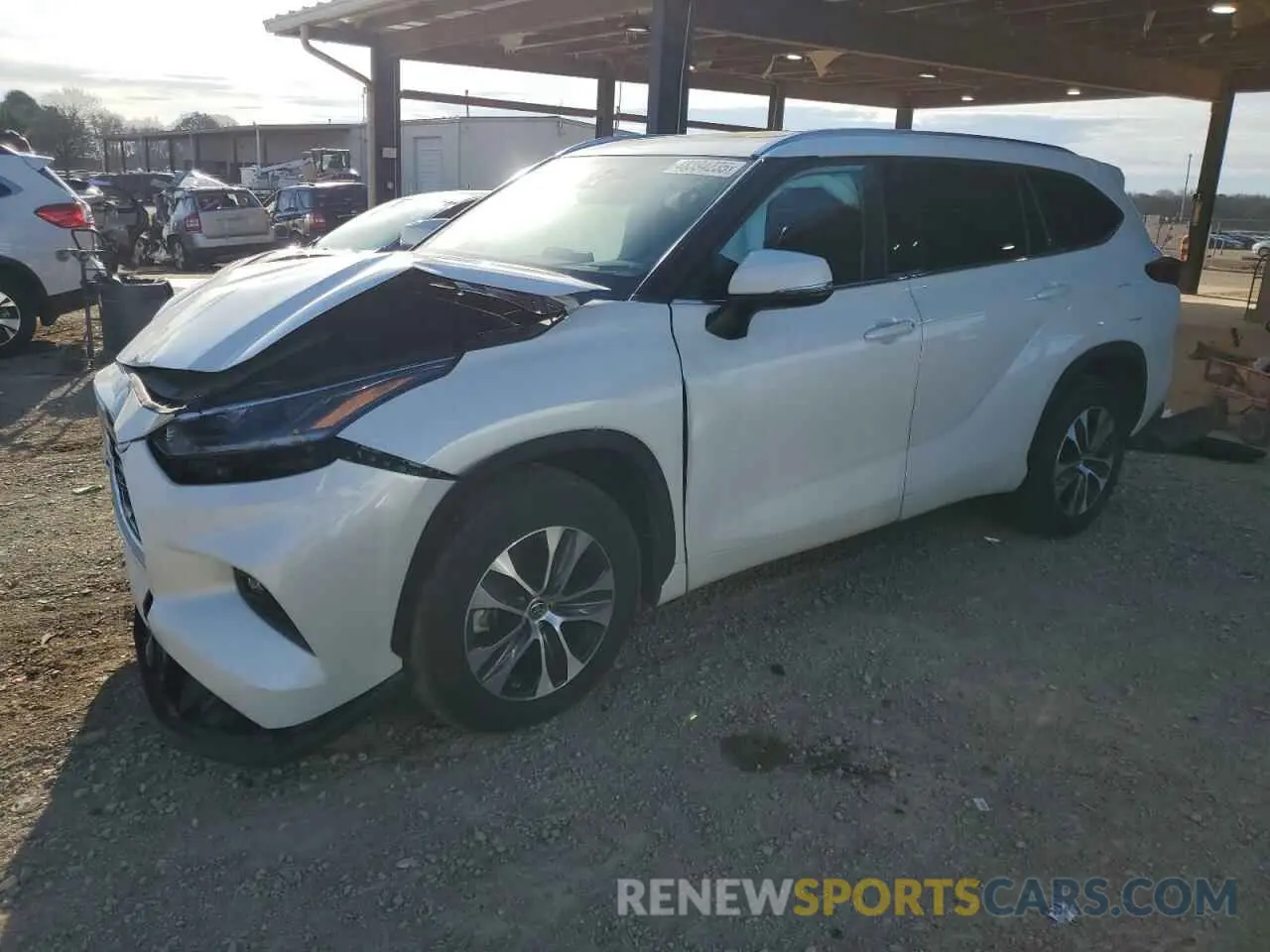 1 fotografías del automóvil dañado 5TDGZRAH2MS065366 TOYOTA HIGHLANDER 2021