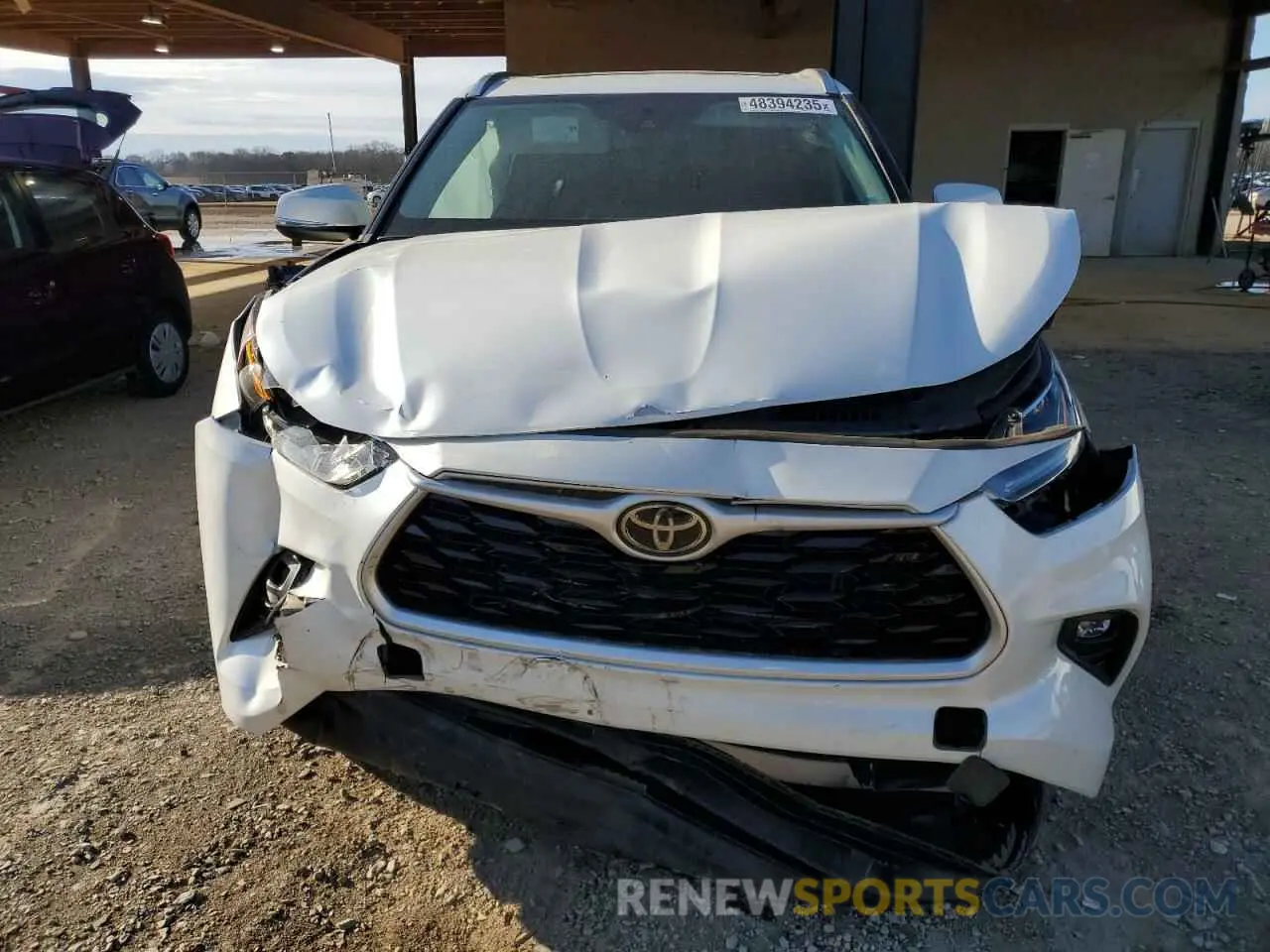 5 fotografías del automóvil dañado 5TDGZRAH2MS065366 TOYOTA HIGHLANDER 2021