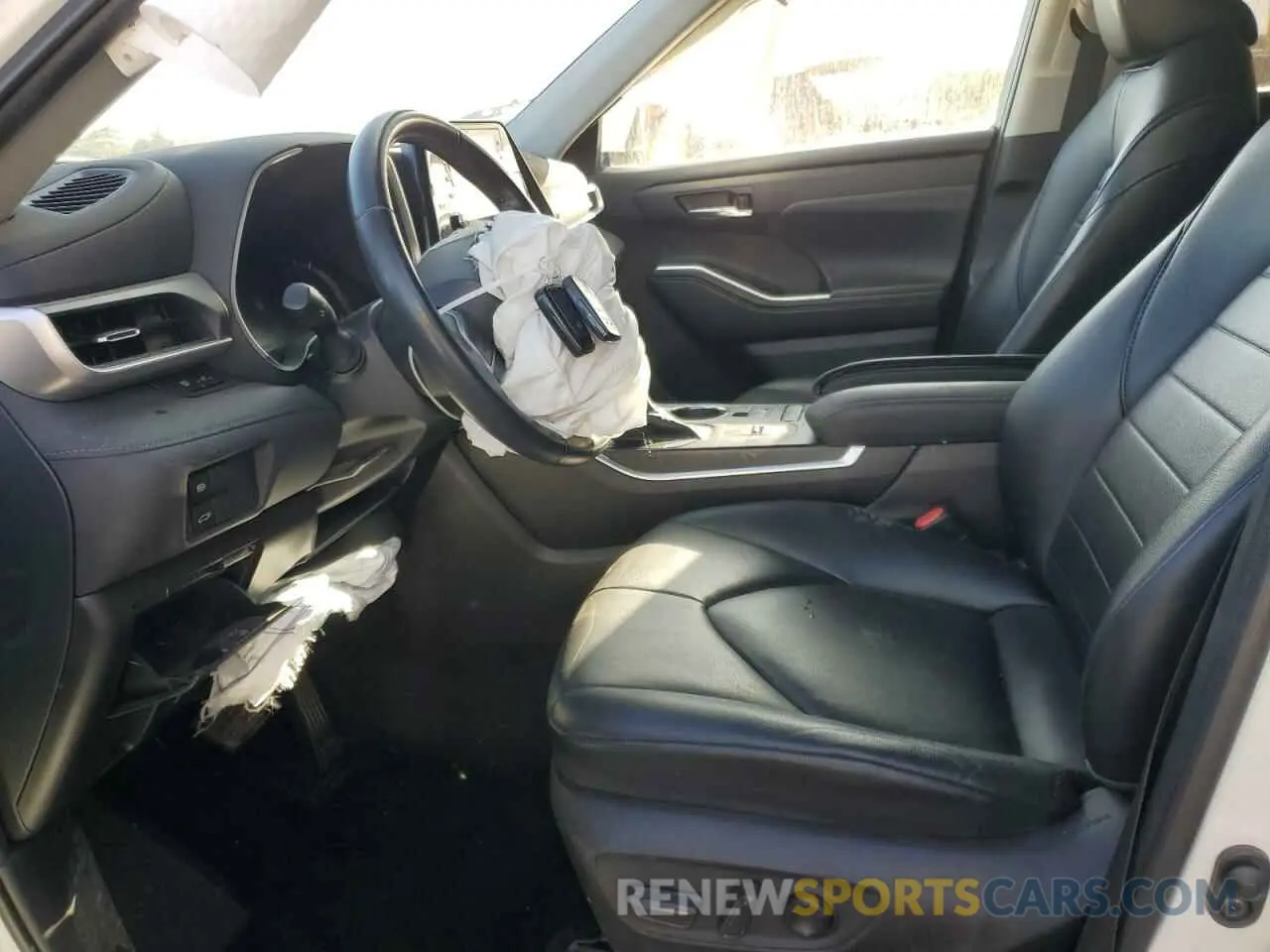 7 fotografías del automóvil dañado 5TDGZRAH2MS065366 TOYOTA HIGHLANDER 2021