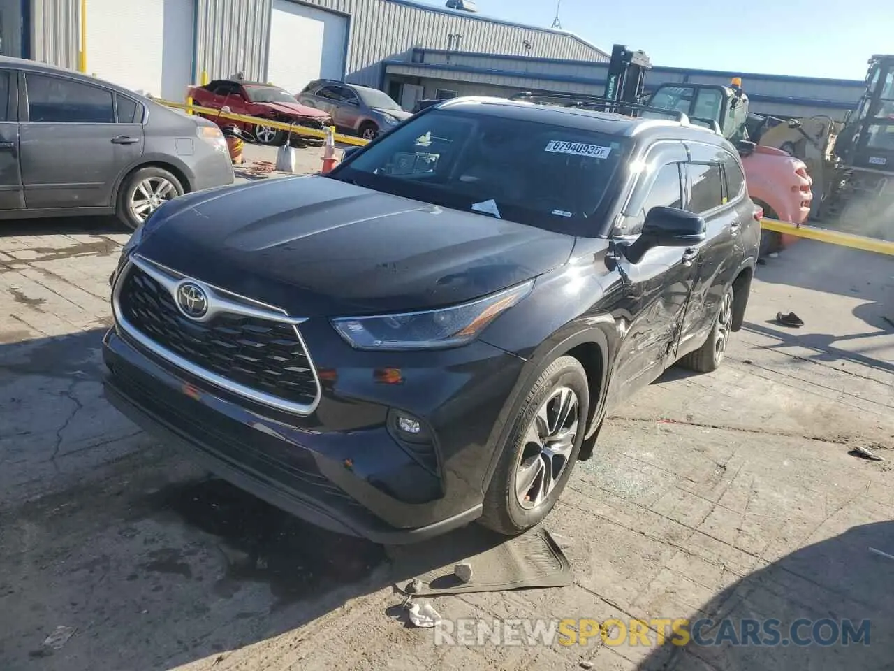 1 fotografías del automóvil dañado 5TDGZRAH2MS075198 TOYOTA HIGHLANDER 2021