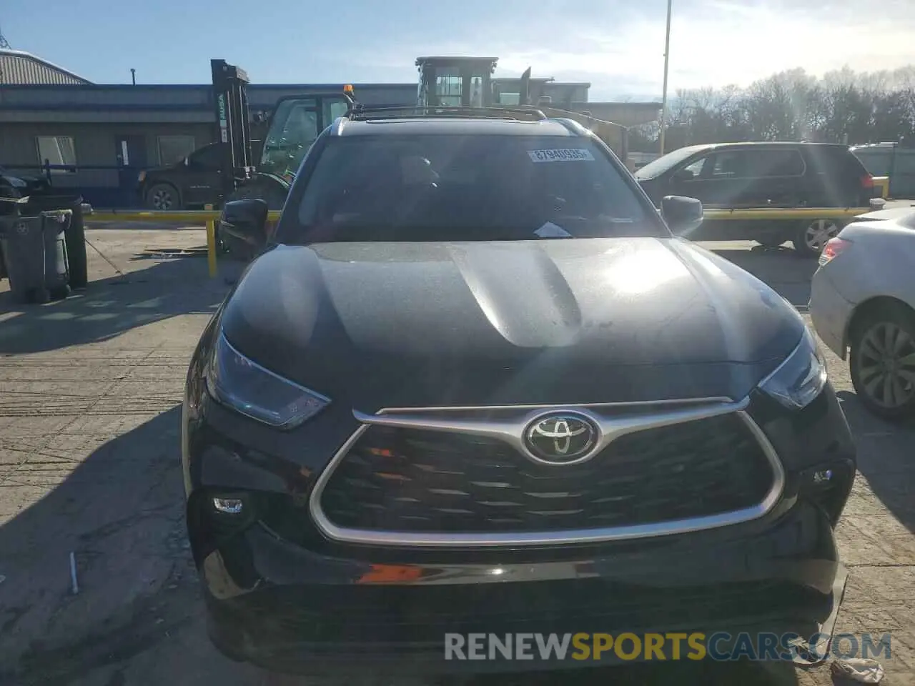 5 fotografías del automóvil dañado 5TDGZRAH2MS075198 TOYOTA HIGHLANDER 2021