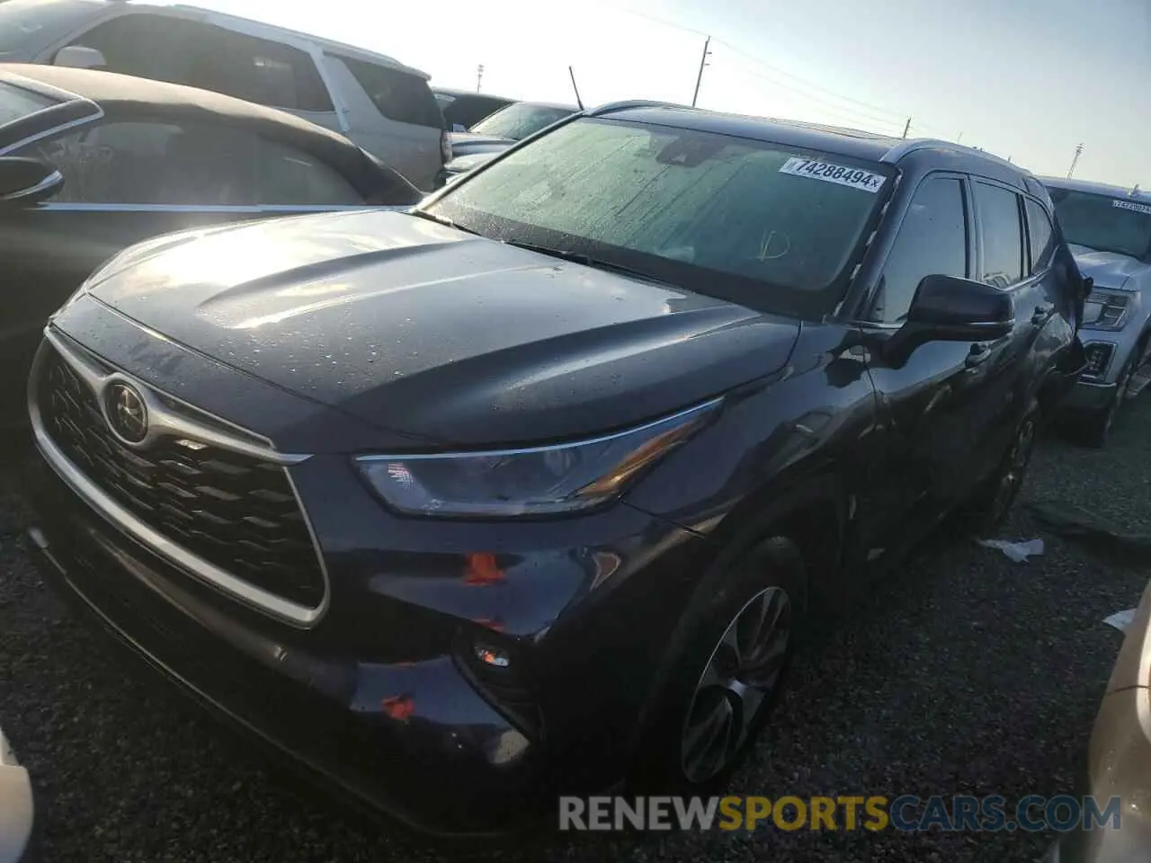1 fotografías del automóvil dañado 5TDGZRAH3MS517857 TOYOTA HIGHLANDER 2021