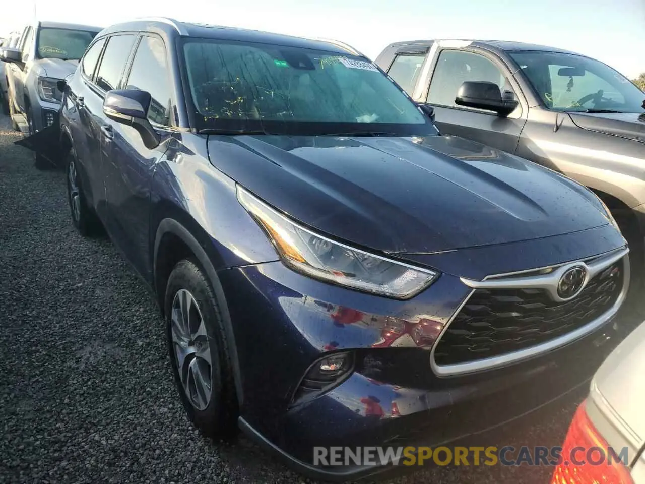 5 fotografías del automóvil dañado 5TDGZRAH3MS517857 TOYOTA HIGHLANDER 2021