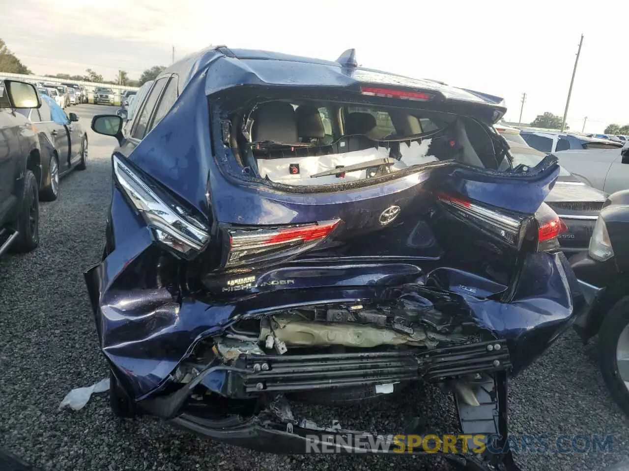 6 fotografías del automóvil dañado 5TDGZRAH3MS517857 TOYOTA HIGHLANDER 2021