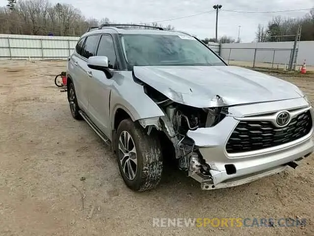 12 fotografías del automóvil dañado 5TDGZRAH4MS035253 TOYOTA HIGHLANDER 2021