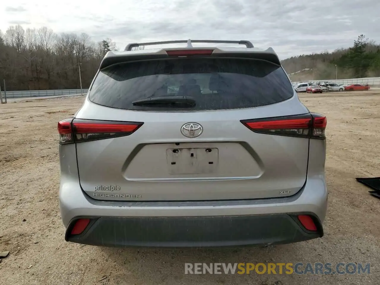 6 fotografías del automóvil dañado 5TDGZRAH4MS035253 TOYOTA HIGHLANDER 2021