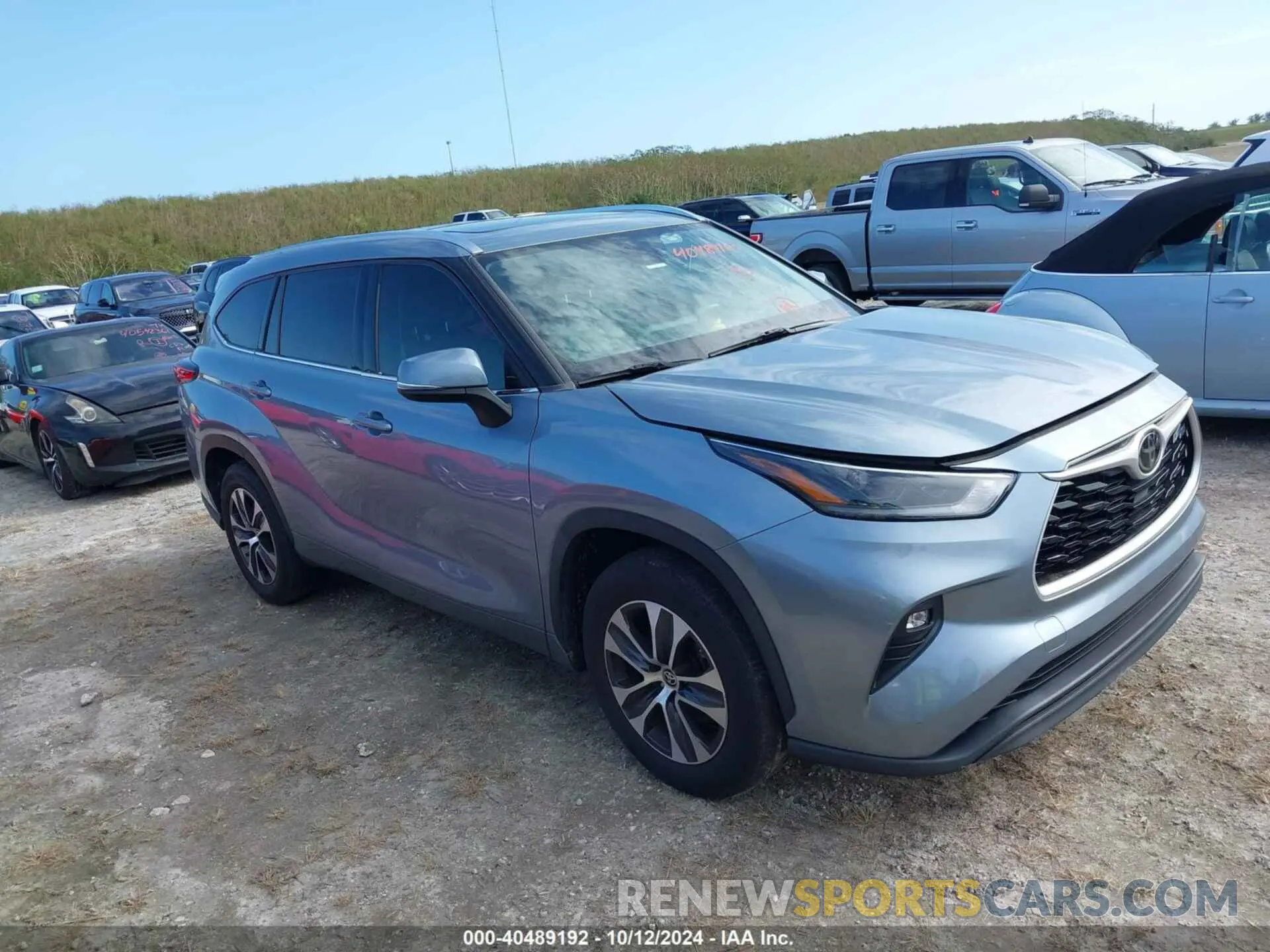 1 fotografías del automóvil dañado 5TDGZRAH4MS036323 TOYOTA HIGHLANDER 2021