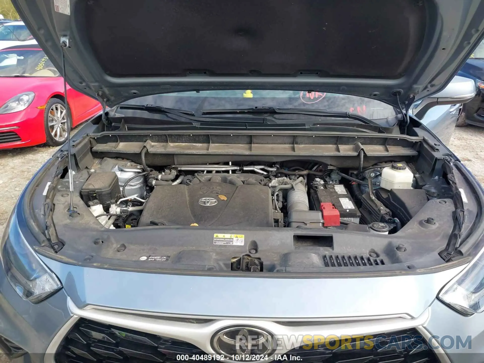 10 fotografías del automóvil dañado 5TDGZRAH4MS036323 TOYOTA HIGHLANDER 2021