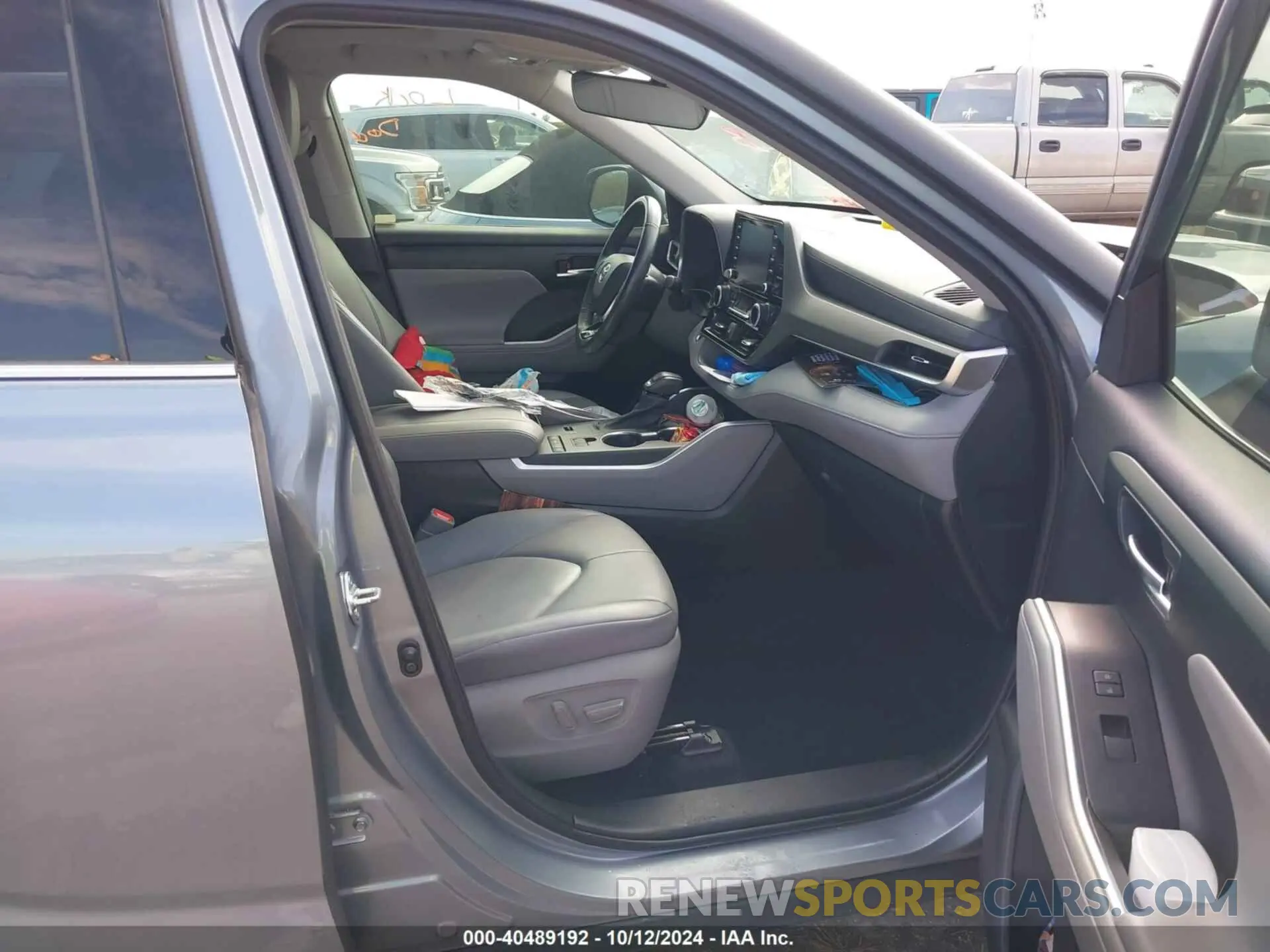 5 fotografías del automóvil dañado 5TDGZRAH4MS036323 TOYOTA HIGHLANDER 2021