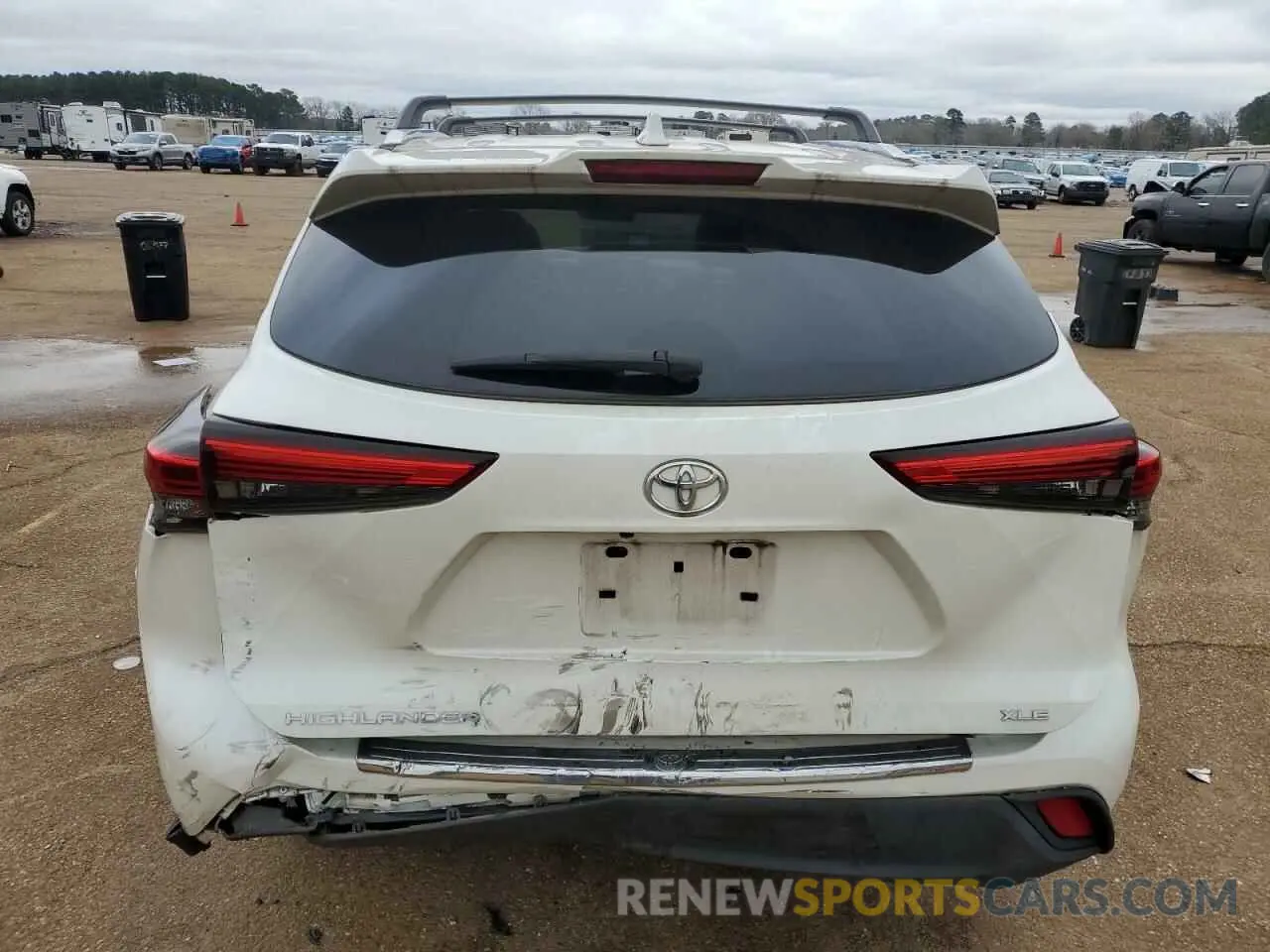 6 fotografías del automóvil dañado 5TDGZRAH4MS522906 TOYOTA HIGHLANDER 2021