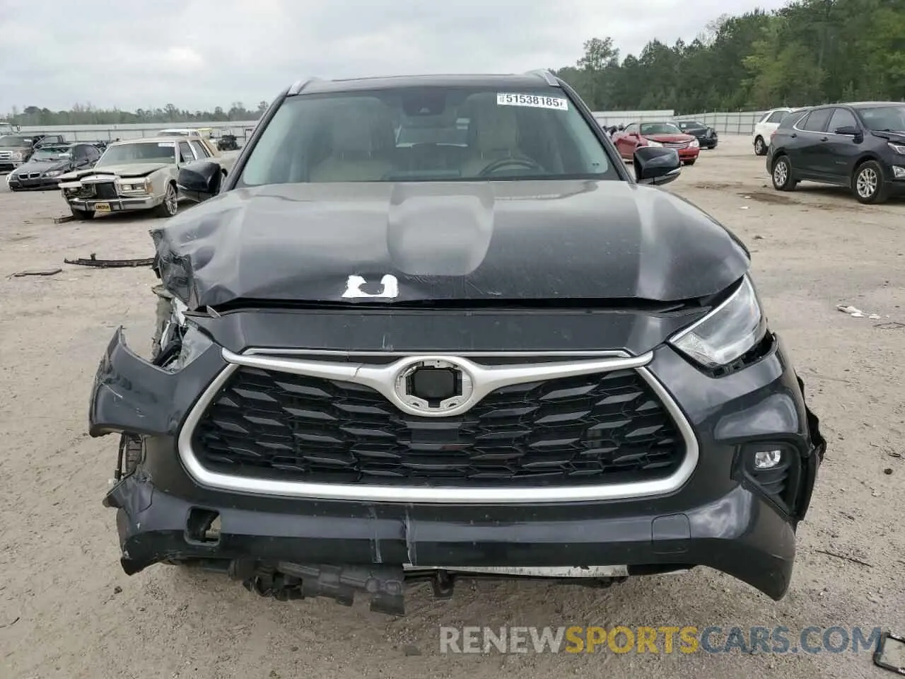 5 fotografías del automóvil dañado 5TDGZRAH5MS060372 TOYOTA HIGHLANDER 2021