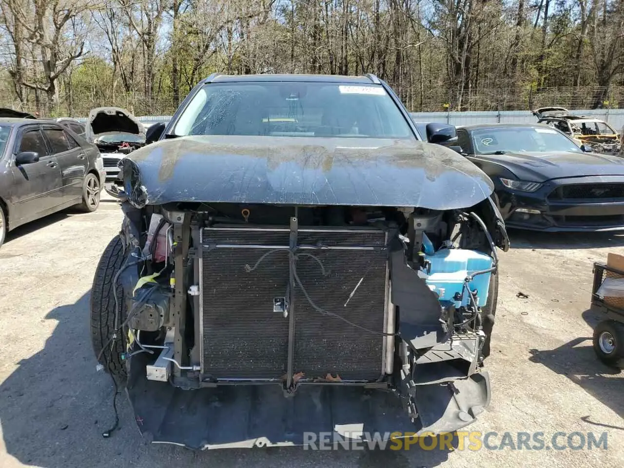 5 fotografías del automóvil dañado 5TDGZRAH6MS525371 TOYOTA HIGHLANDER 2021