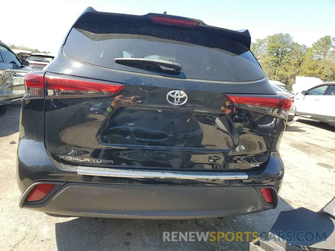 6 fotografías del automóvil dañado 5TDGZRAH6MS525371 TOYOTA HIGHLANDER 2021