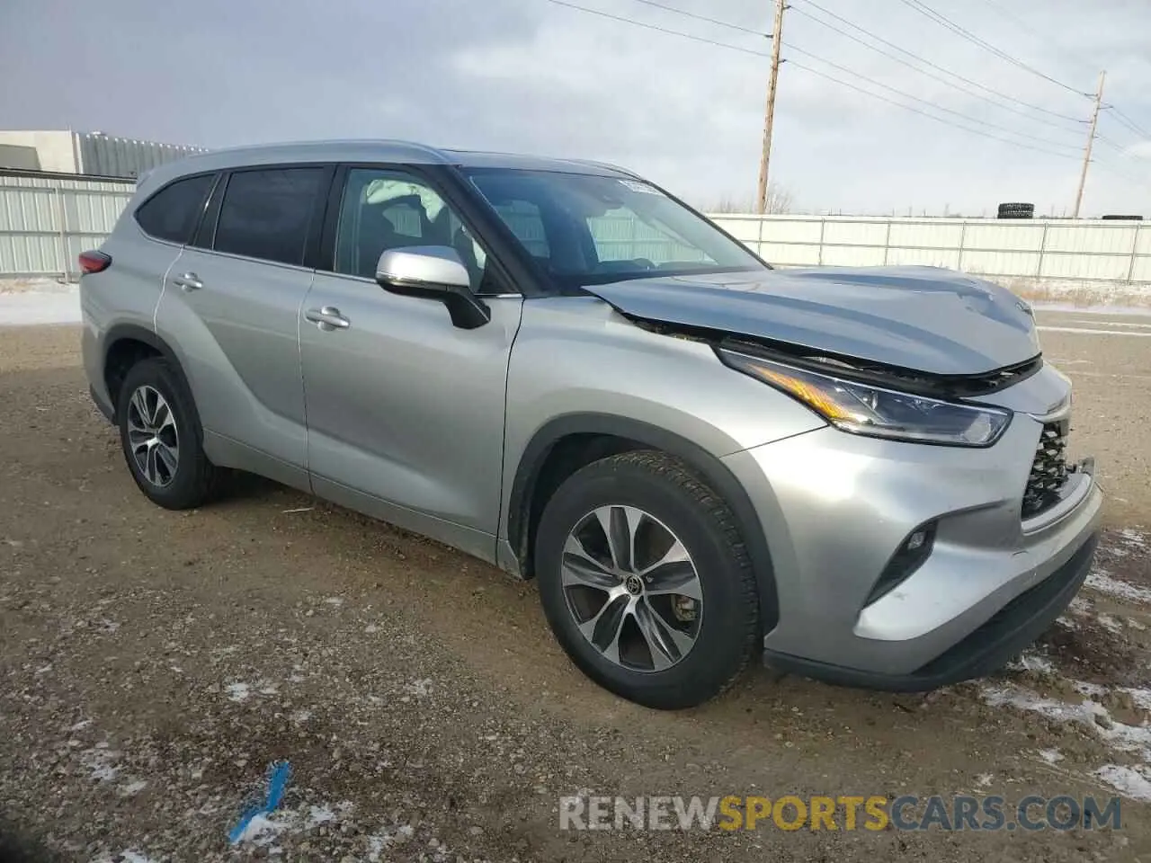 4 fotografías del automóvil dañado 5TDGZRAH7MS053066 TOYOTA HIGHLANDER 2021