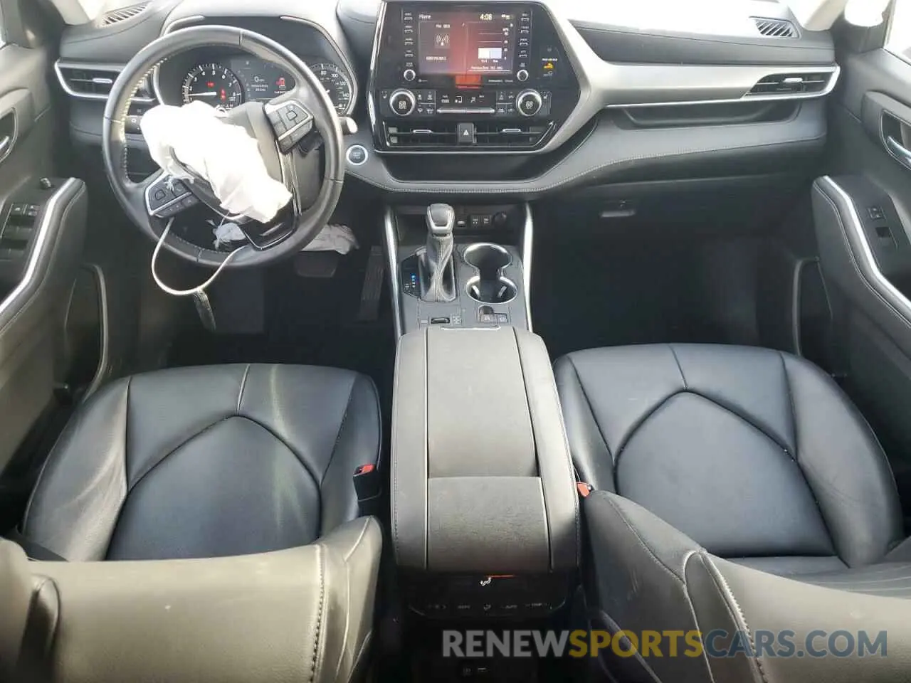 8 fotografías del automóvil dañado 5TDGZRAH7MS053066 TOYOTA HIGHLANDER 2021