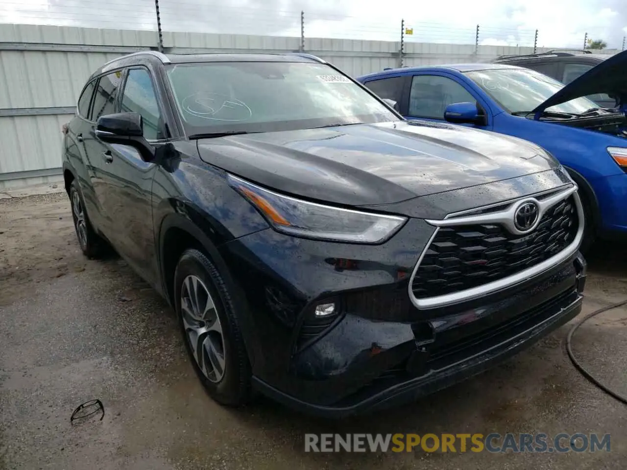 1 fotografías del automóvil dañado 5TDGZRAH7MS080042 TOYOTA HIGHLANDER 2021