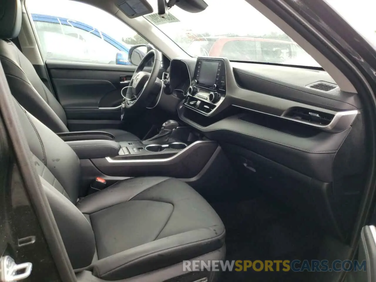 5 fotografías del automóvil dañado 5TDGZRAH7MS080042 TOYOTA HIGHLANDER 2021