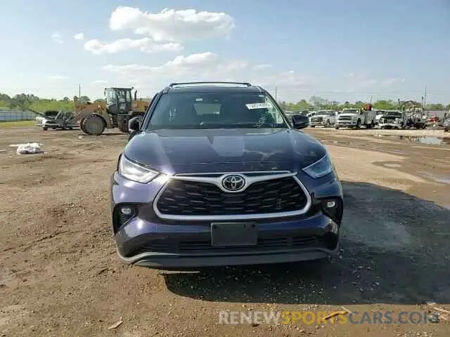 12 fotografías del automóvil dañado 5TDGZRAH7MS088691 TOYOTA HIGHLANDER 2021