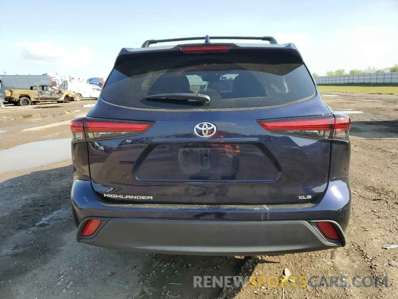 6 fotografías del automóvil dañado 5TDGZRAH7MS088691 TOYOTA HIGHLANDER 2021