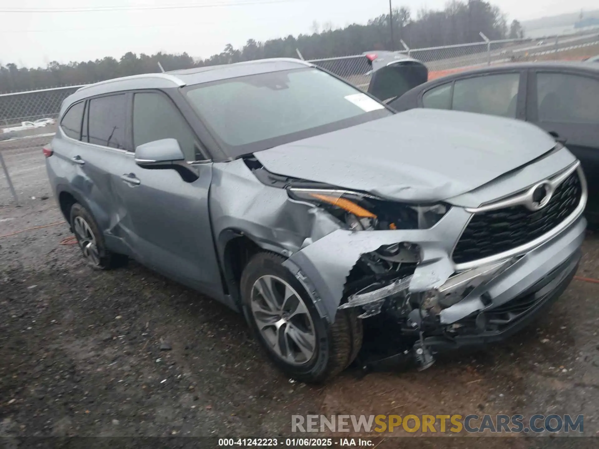 1 fotografías del automóvil dañado 5TDGZRAH8MS050919 TOYOTA HIGHLANDER 2021