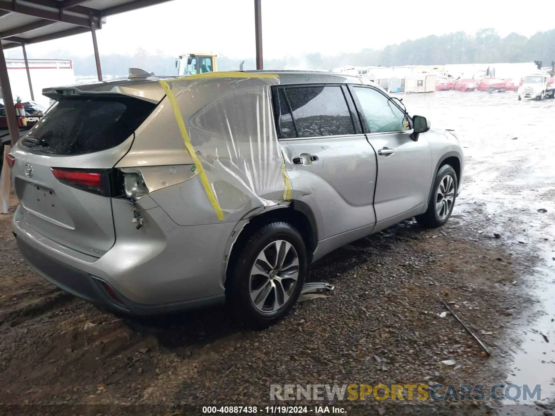 4 fotografías del automóvil dañado 5TDGZRAH8MS054226 TOYOTA HIGHLANDER 2021