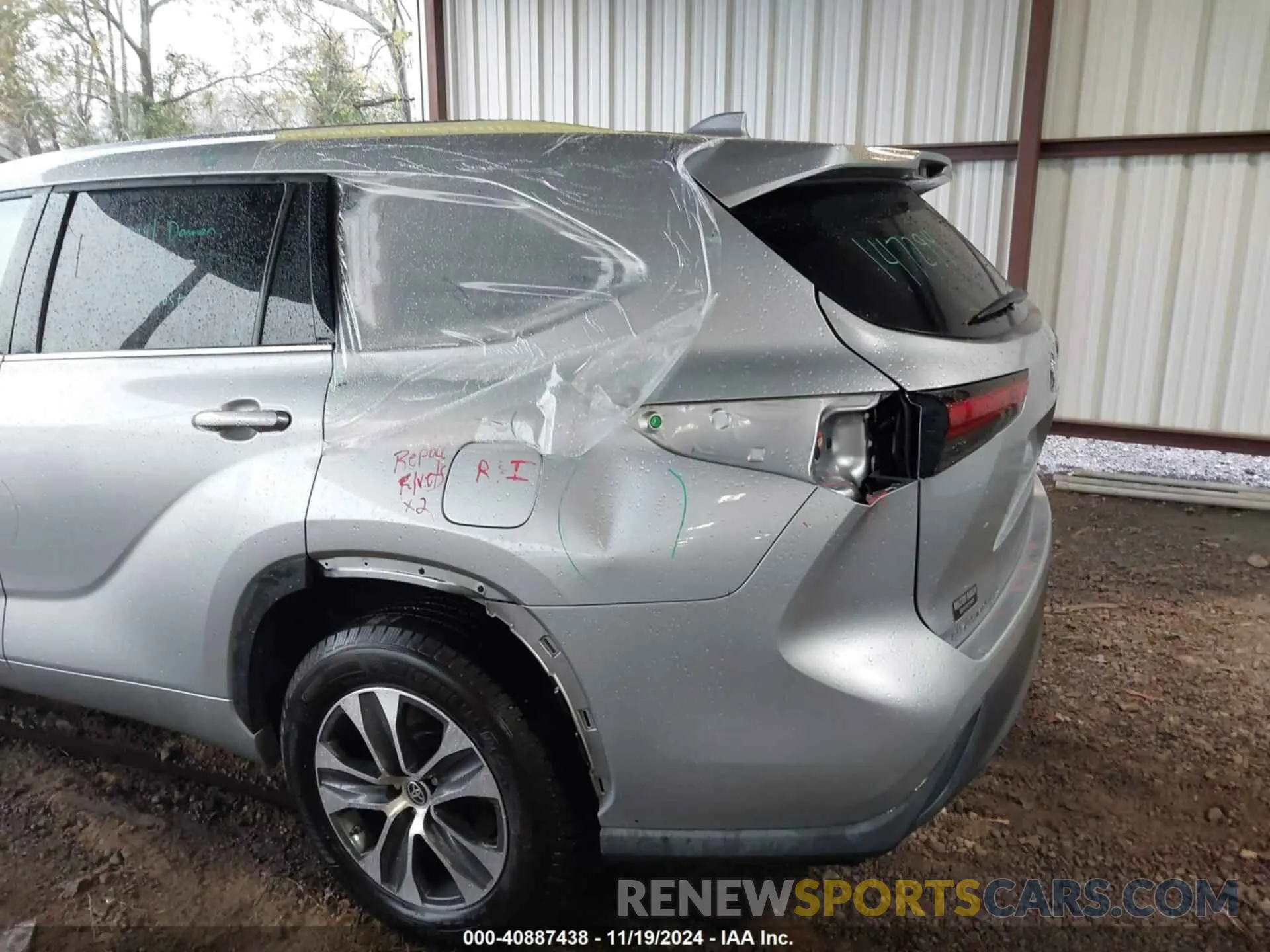6 fotografías del automóvil dañado 5TDGZRAH8MS054226 TOYOTA HIGHLANDER 2021