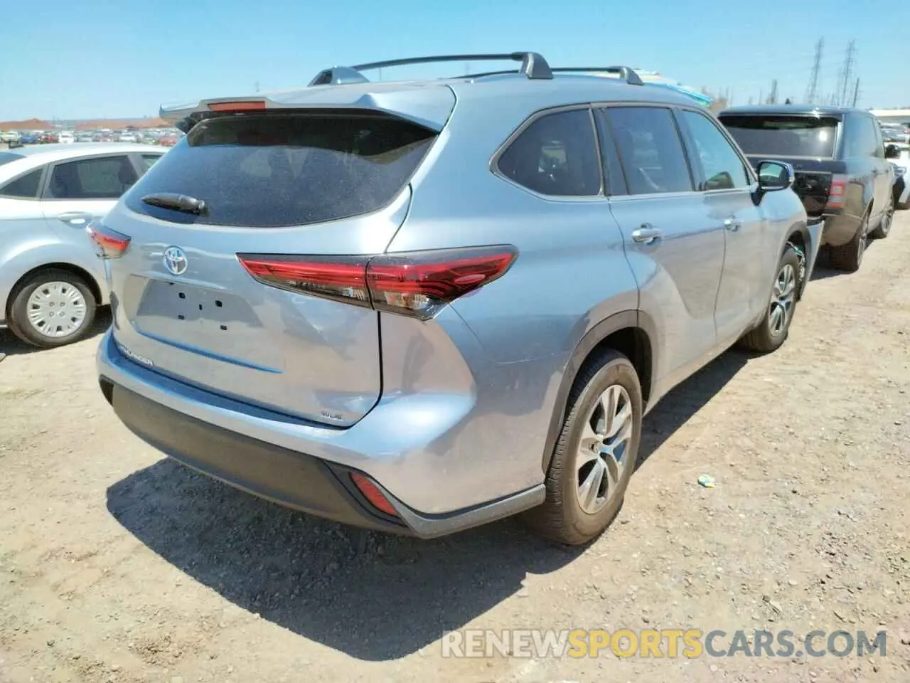4 fotografías del automóvil dañado 5TDGZRAH8MS082608 TOYOTA HIGHLANDER 2021