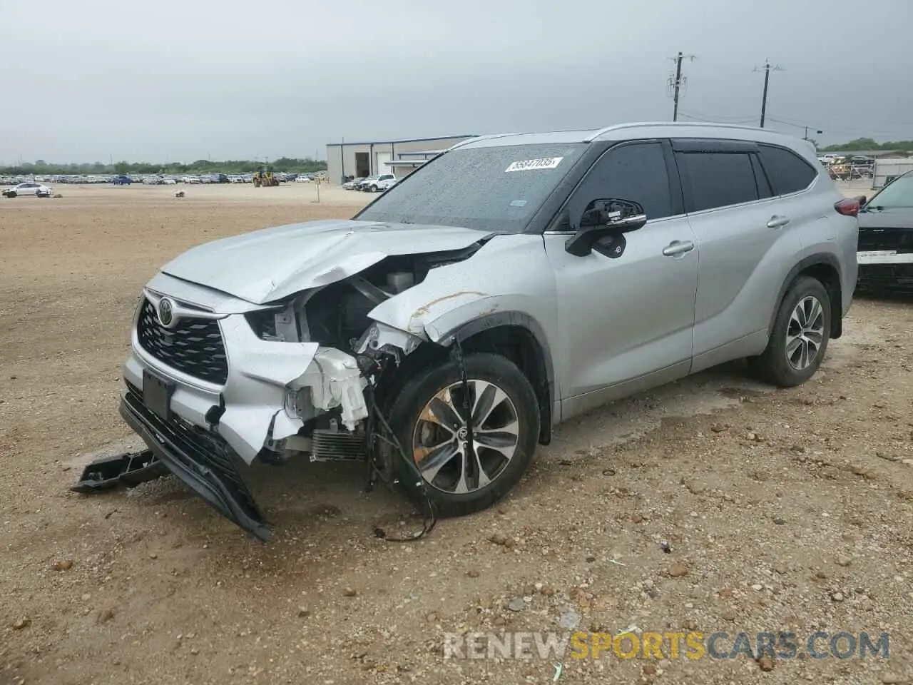 1 fotografías del automóvil dañado 5TDGZRAH9MS031523 TOYOTA HIGHLANDER 2021