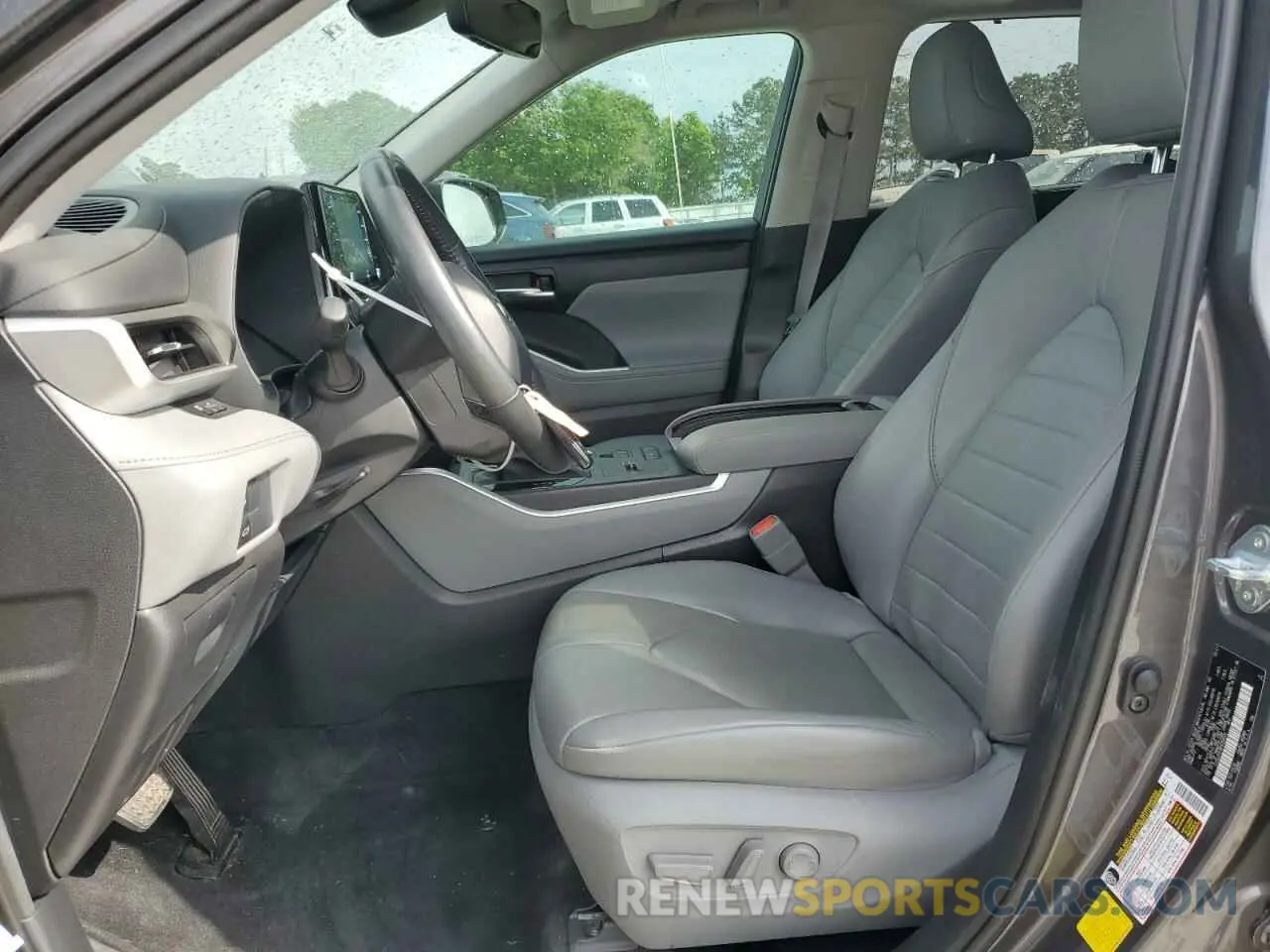 7 fotografías del automóvil dañado 5TDGZRAH9MS056034 TOYOTA HIGHLANDER 2021