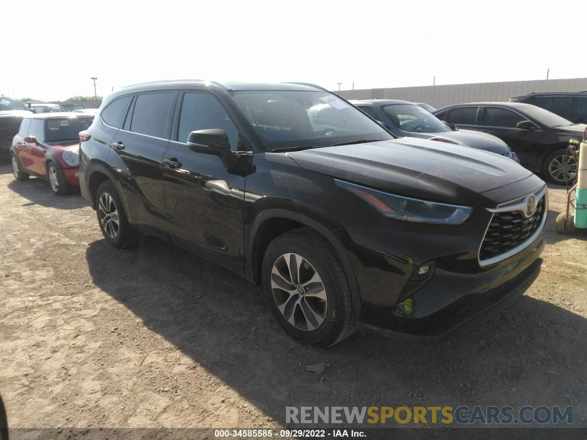 1 fotografías del automóvil dañado 5TDGZRAH9MS516714 TOYOTA HIGHLANDER 2021
