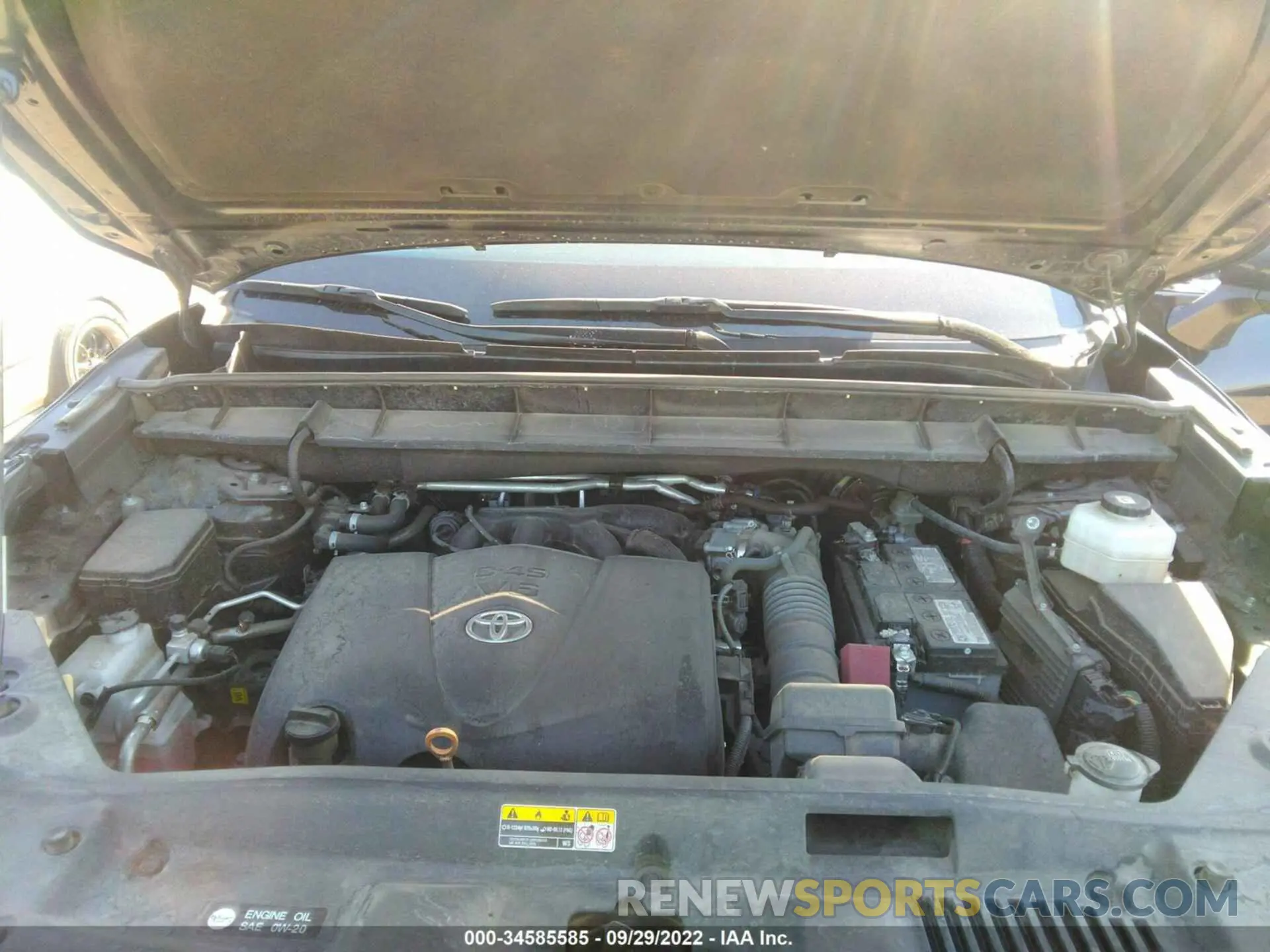 10 fotografías del automóvil dañado 5TDGZRAH9MS516714 TOYOTA HIGHLANDER 2021