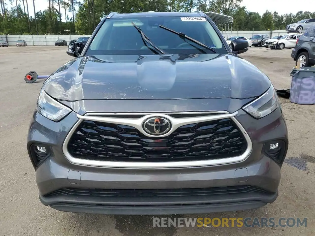 5 fotografías del automóvil dañado 5TDGZRAH9MS532413 TOYOTA HIGHLANDER 2021