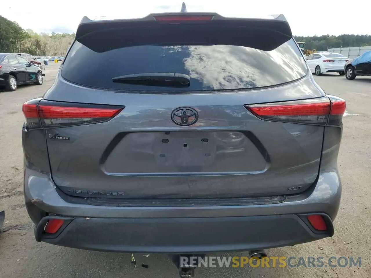 6 fotografías del automóvil dañado 5TDGZRAH9MS532413 TOYOTA HIGHLANDER 2021
