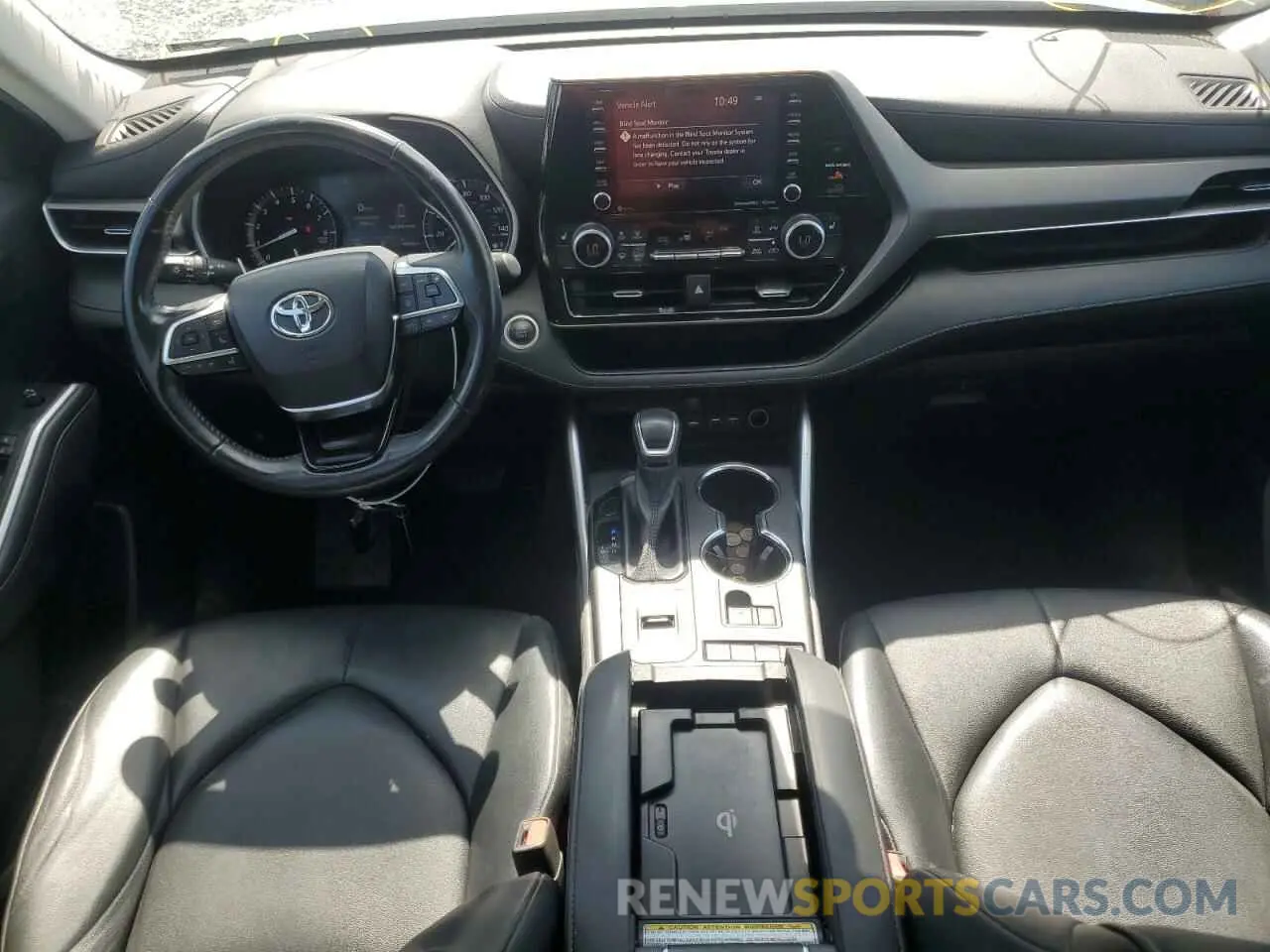 8 fotografías del automóvil dañado 5TDGZRAHXMS034396 TOYOTA HIGHLANDER 2021