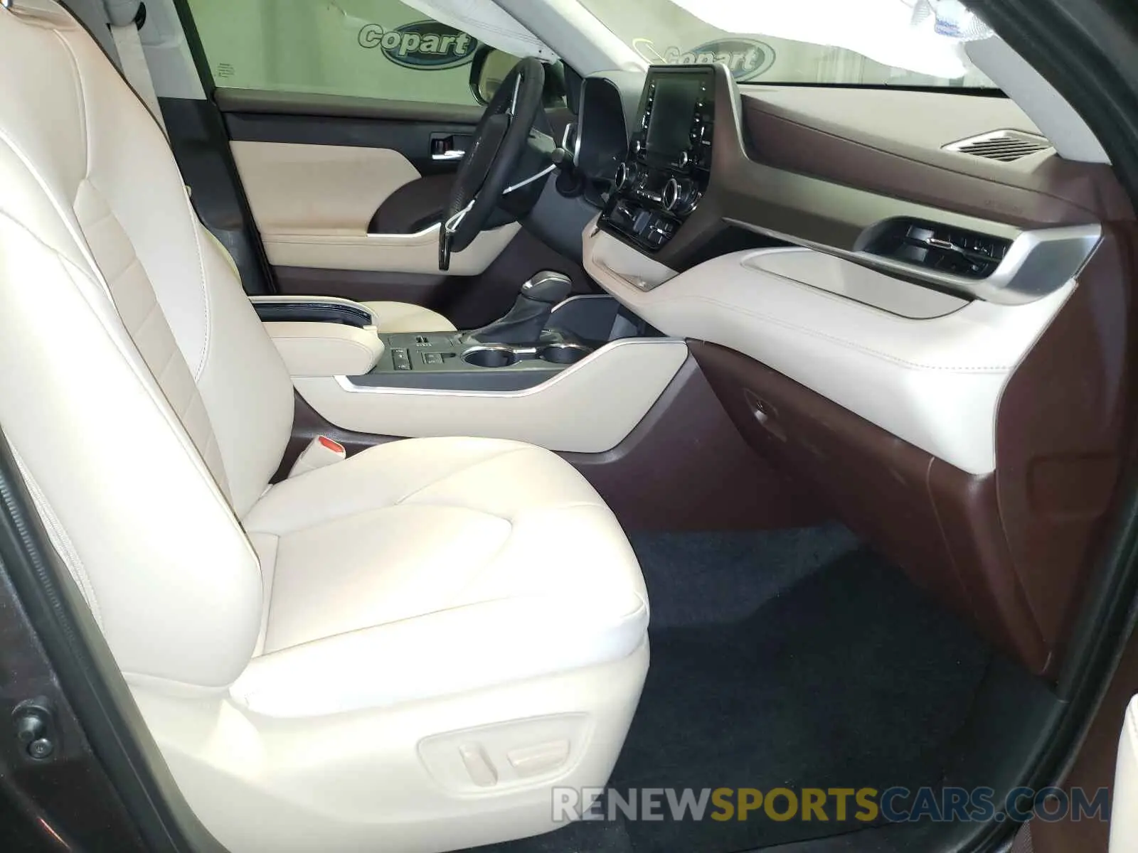 5 fotografías del automóvil dañado 5TDGZRAHXMS054809 TOYOTA HIGHLANDER 2021