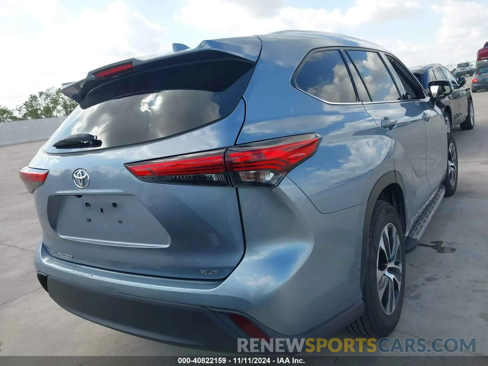 4 fotografías del automóvil dañado 5TDGZRAHXMS078852 TOYOTA HIGHLANDER 2021