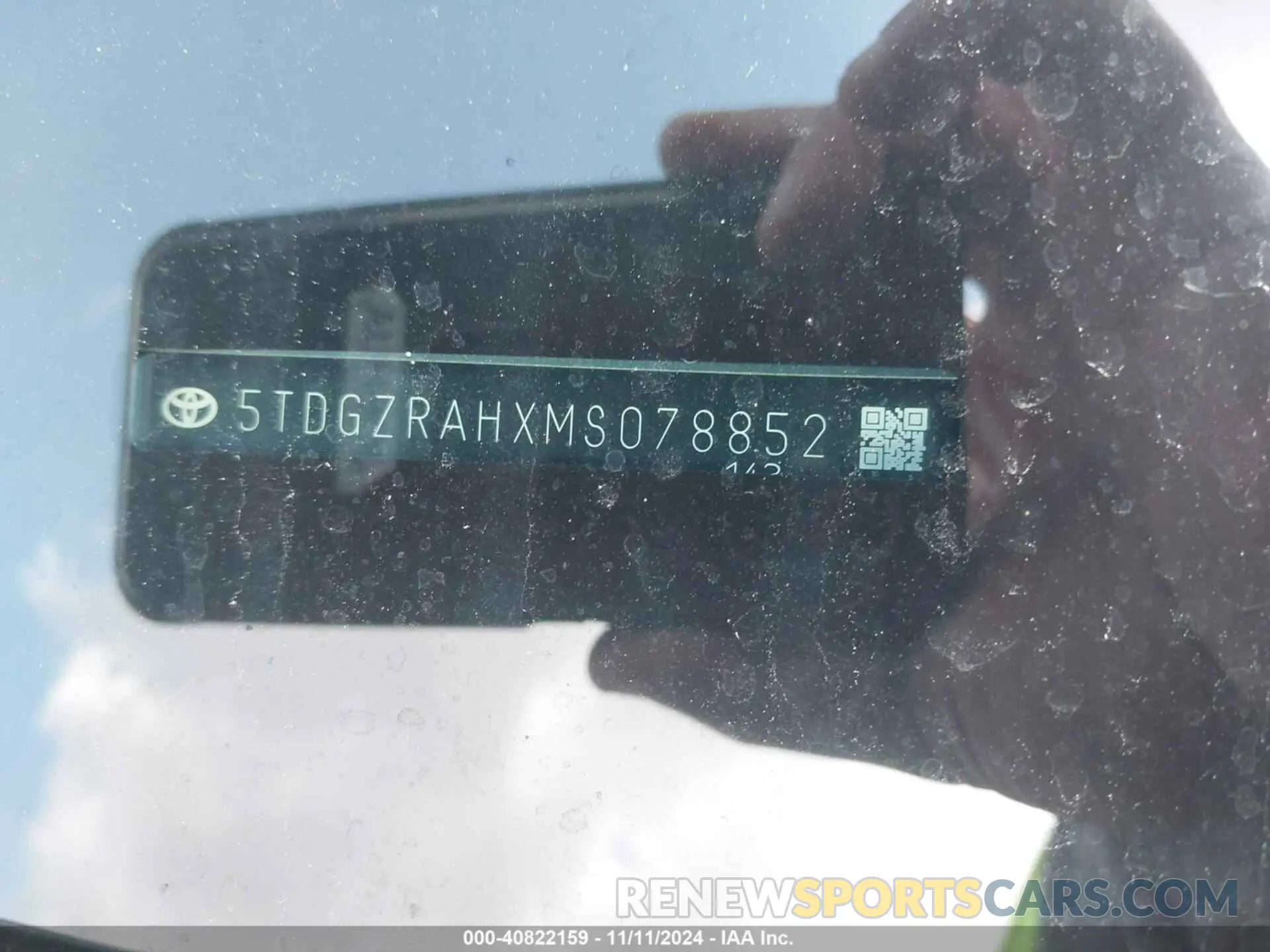 9 fotografías del automóvil dañado 5TDGZRAHXMS078852 TOYOTA HIGHLANDER 2021