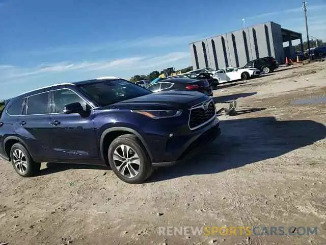 11 fotografías del automóvil dañado 5TDGZRAHXMS518164 TOYOTA HIGHLANDER 2021