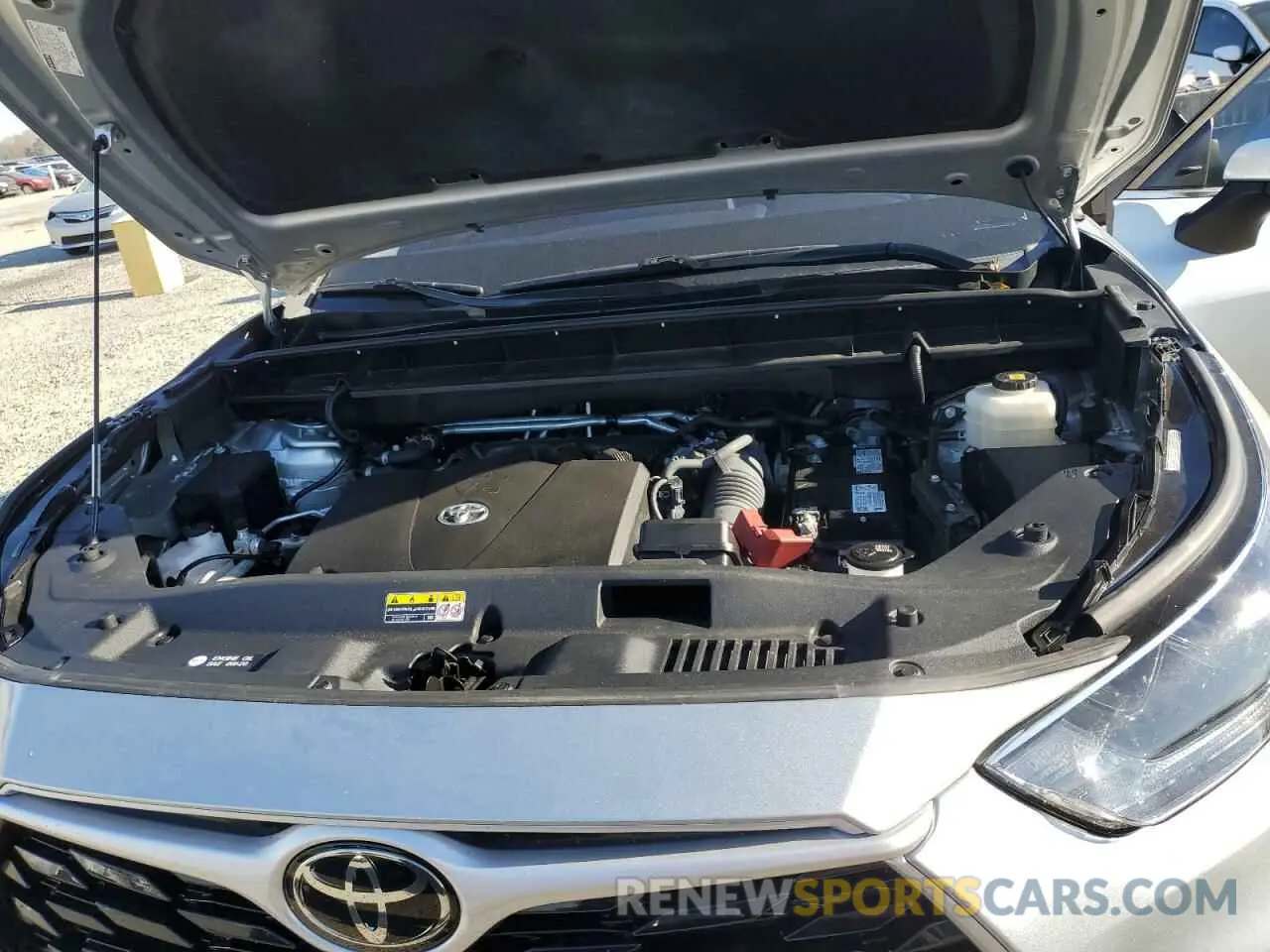 12 fotografías del automóvil dañado 5TDGZRAHXMS526121 TOYOTA HIGHLANDER 2021